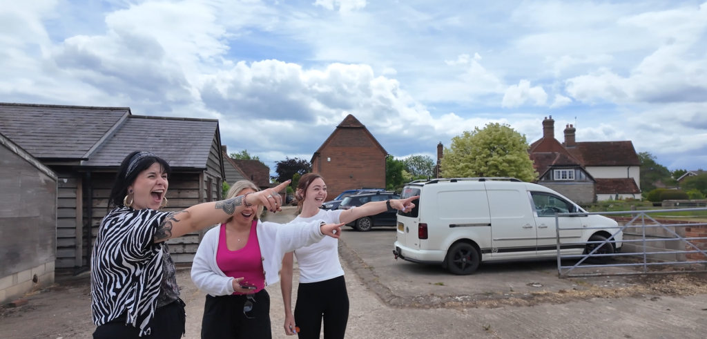 GPS Treasure Hunt Interactive Team Building Challenge people pointing into the distance
