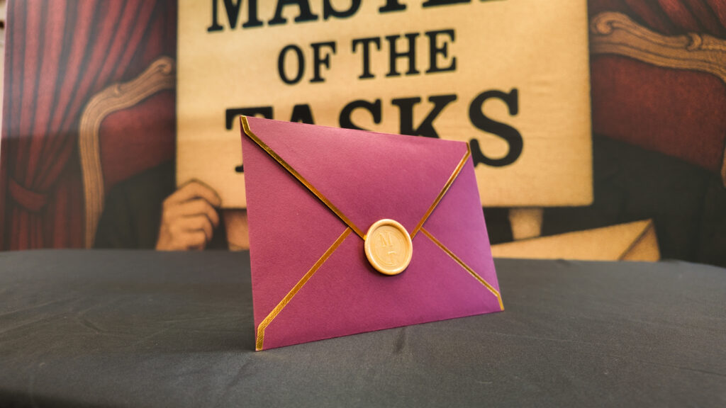 Master of the Tasks Envelope Taskmaster Team Building