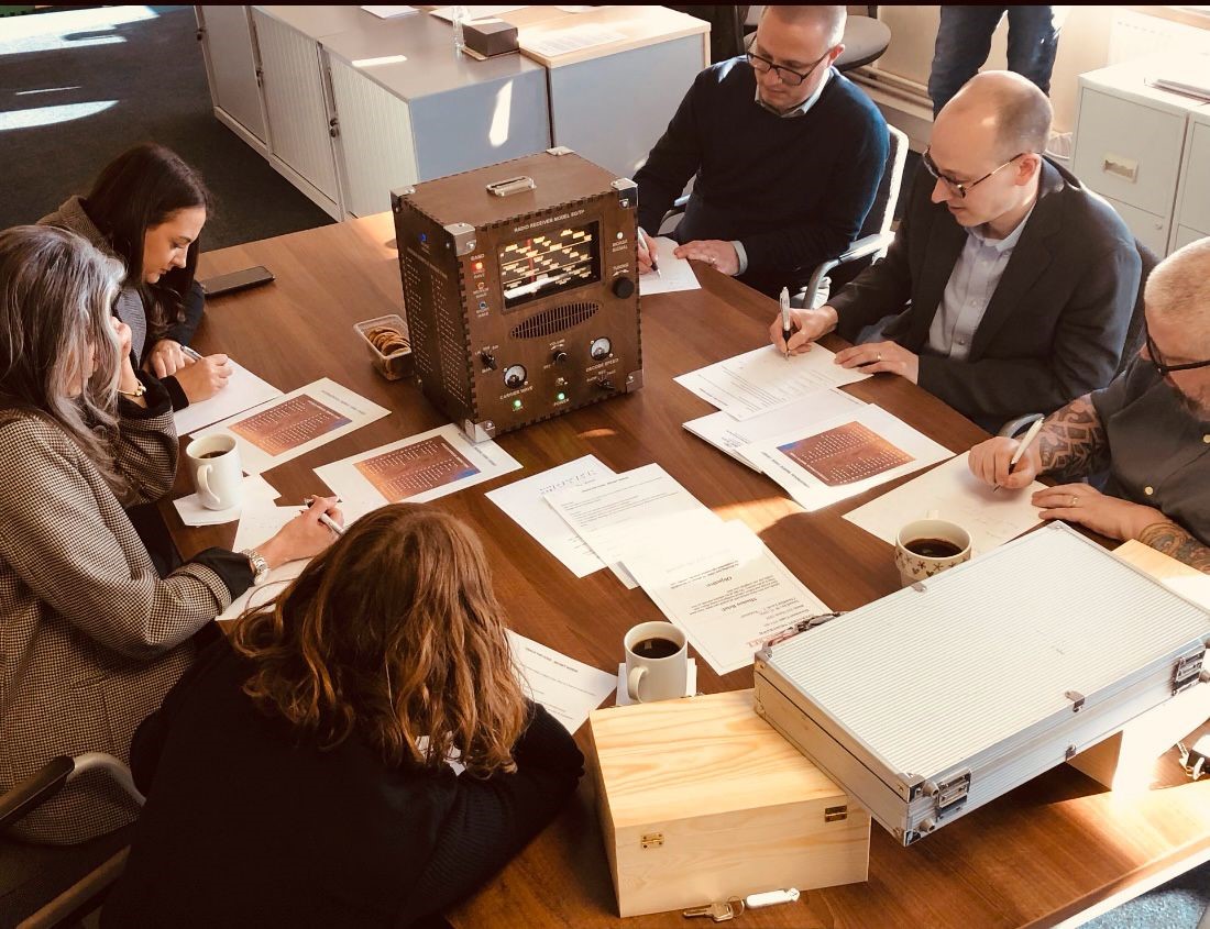 Morse Code Crackers Tabletop Team Building Game