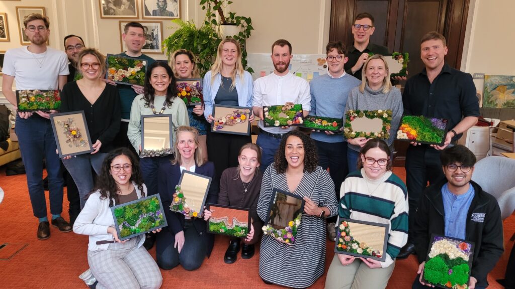 Green Wall Art Workshop Team Building