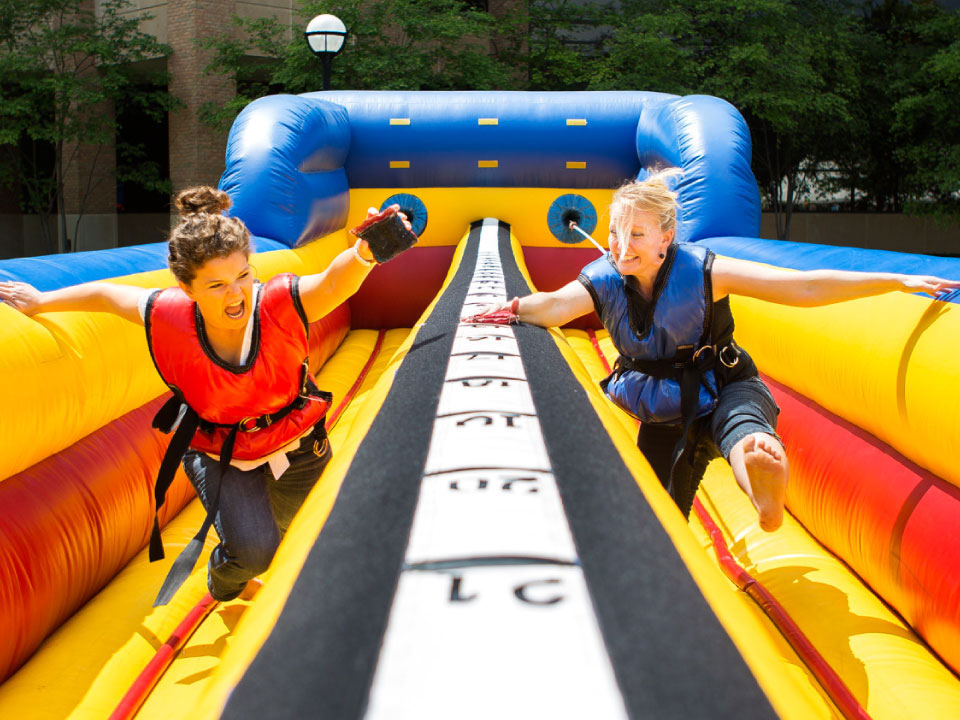 Crazy Inflatable Games Bungee Run